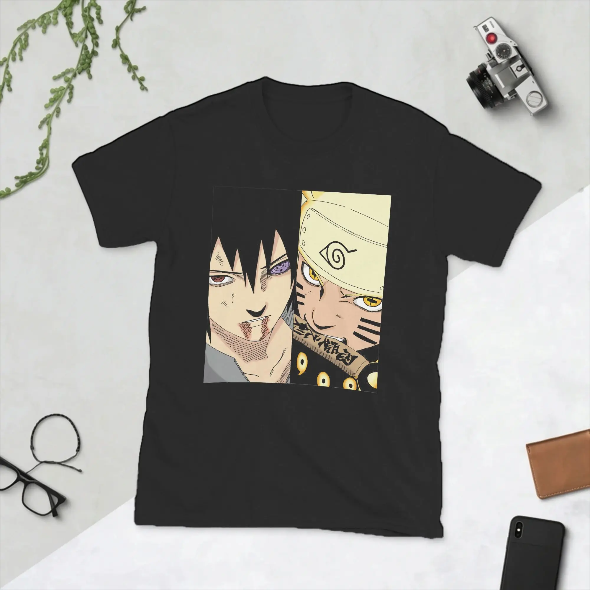 Men Naruto Sasuke T Shirt Anime 100% Cotton Clothing Funny Short Sleeve O Neck Tees New Arrival T-Shirts