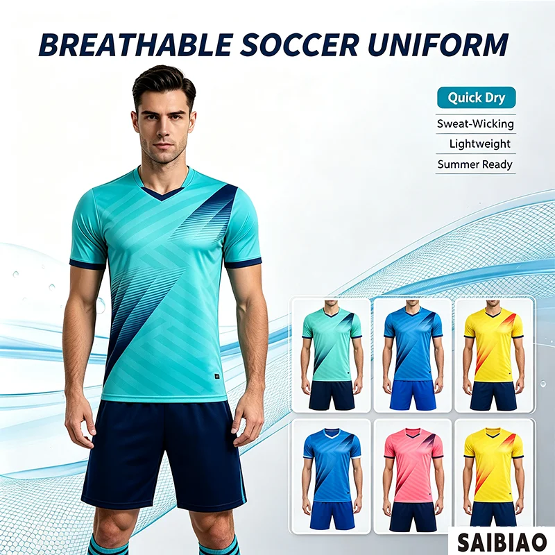 Adult Kid Soccer Jerseys Men Football Uniforms Shirts Women Futsal Sportswear Kit Training Tracksuit Child Sports Suit