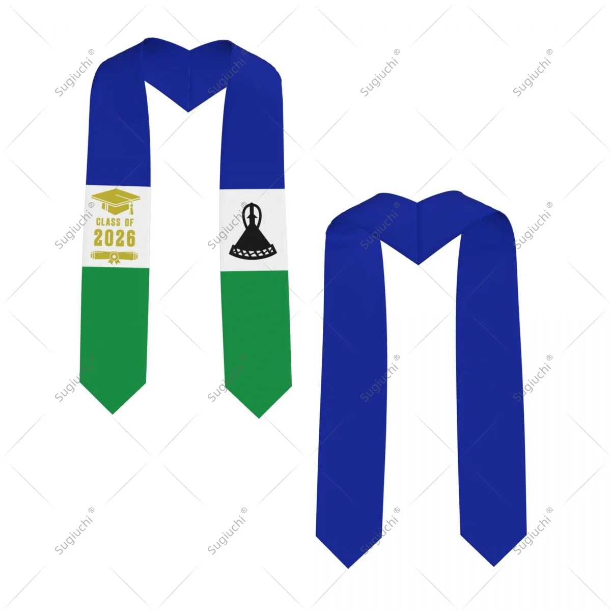 

Lesotho Flag Class Of 2026 Graduation Stole Sash Scarf For International Students Proud Ceremony Adult Unisex