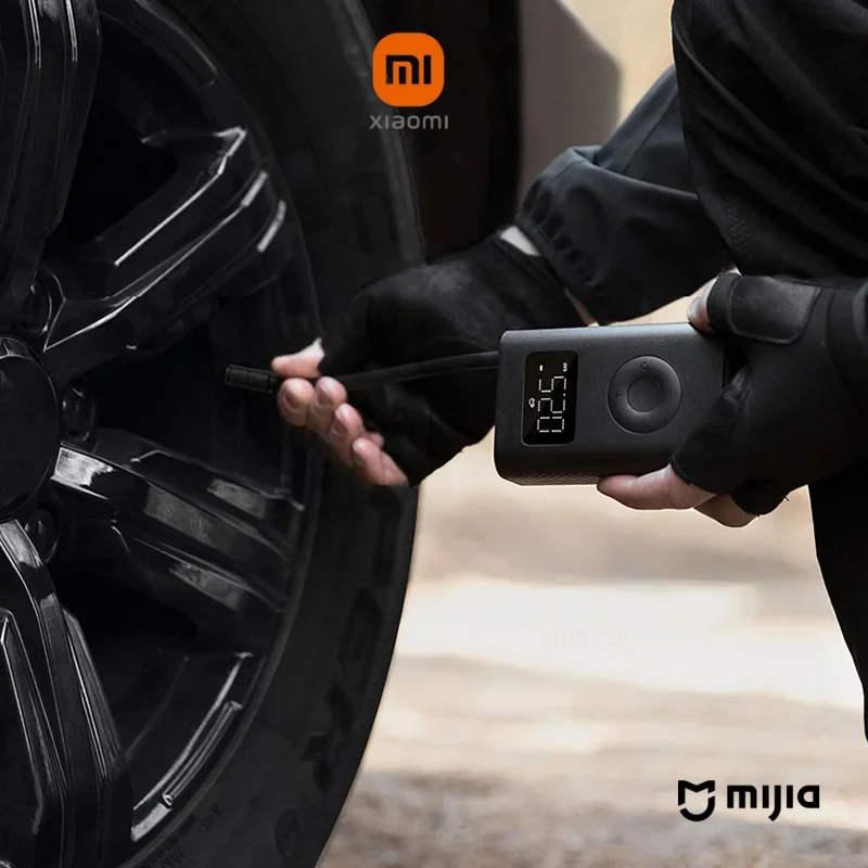 Xiaomi Mini Inflatable Portable Electric Air Compressor, Multitool Inflator, 25_Speed Boost, Type-C LED, Treasure, 150PSI