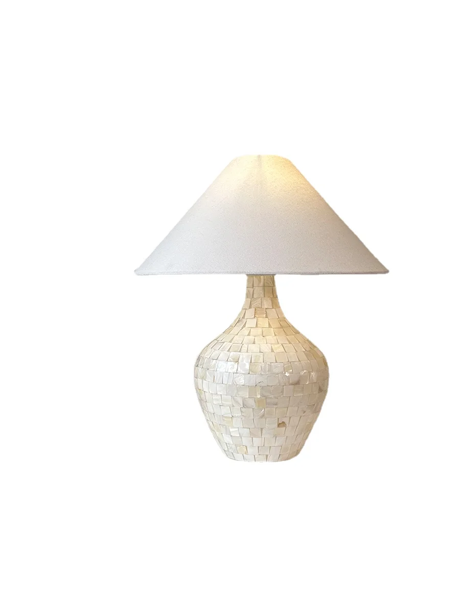 

Pqf Living Room Bedroom Table Lamp Study Shell Bedside Lamp