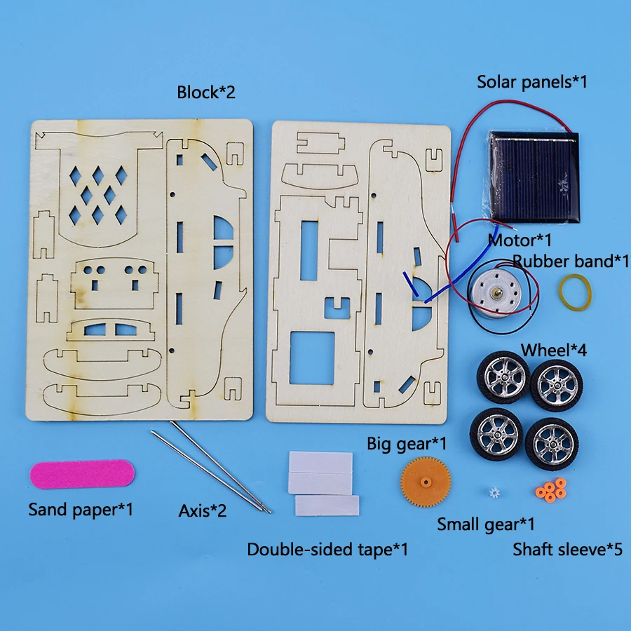 Physics Experiment Sets Solar Toy Car for Kids Assembly DIY Educational Kit Science Toys for Boys Learning