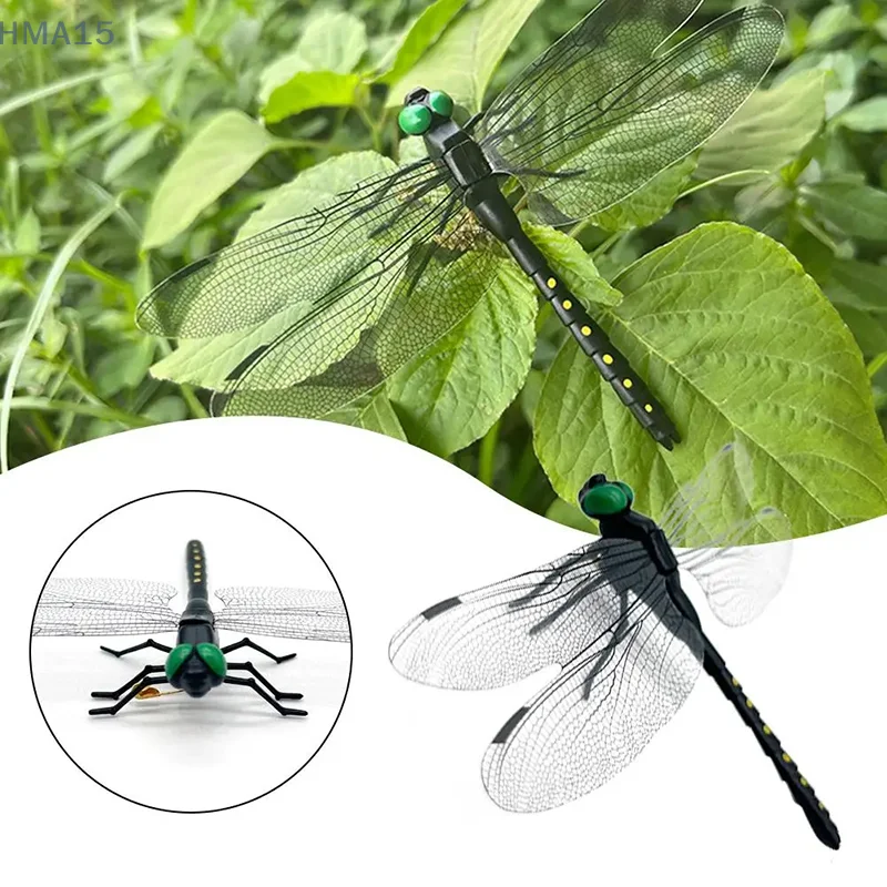 Outdoor Mosquito Repellent Simulation Big Dragonfly Insertion Rod Dragonfly Mosquito Repellent God Model Toy Wing Length 14cm