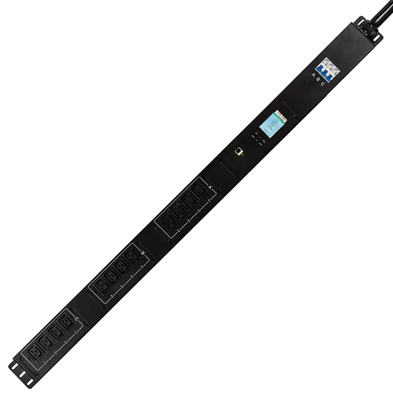 

intelligent 63A 12 socket C19 socket custom plug basic power distribution unit with 63A air circuit breaker hot swap control