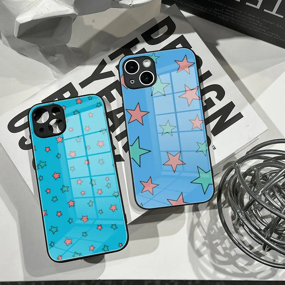H-Heartstopper N-Nick N-nelson S-stars P-phone B- blue Case Phone Case Tempered Glass Shell FOR IPhone 16Pro 16 Plus MAX Cover