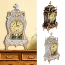 Desk Alarm Clock Vintage Clock Classical Royalty Sitting Room Desk Imperial Furnishing Creative Sit Pendulum Clock