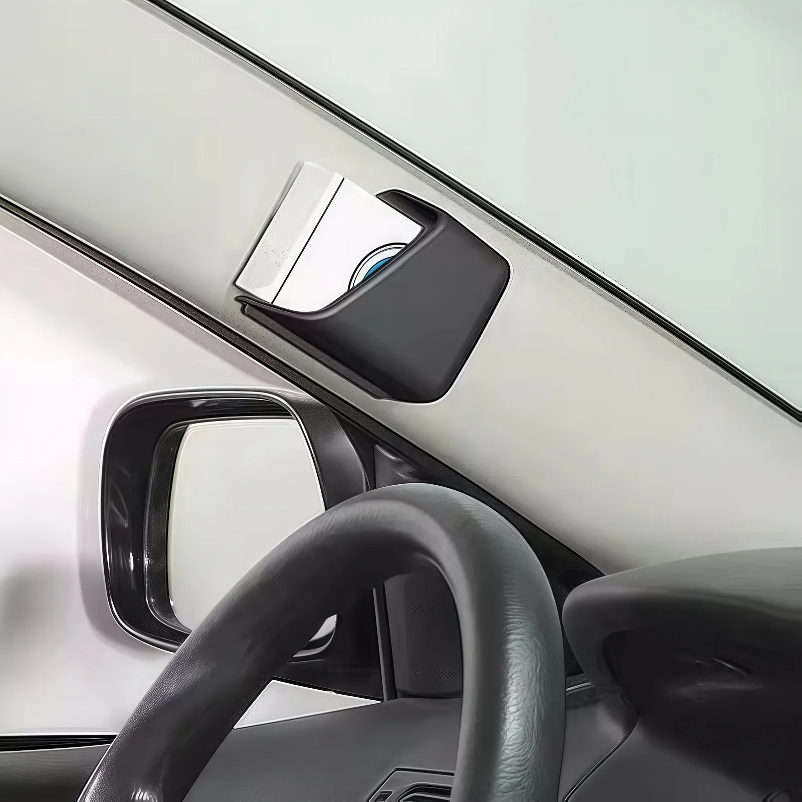 Organizador elegante de óculos e telefone para carro – Design antiderrapante com compartimento duplo, adequado para SUVs, sedenos e caminhões - Uso em 4 estações