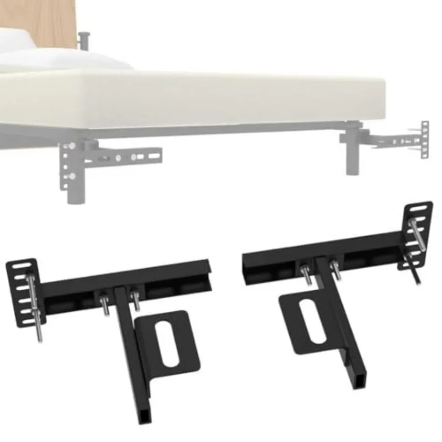 

Headboard Brackets for Metal Bed Frame Universal Adjustable Brackets for Headboard with Footboard Extension Kit Fit Twin Full Q
