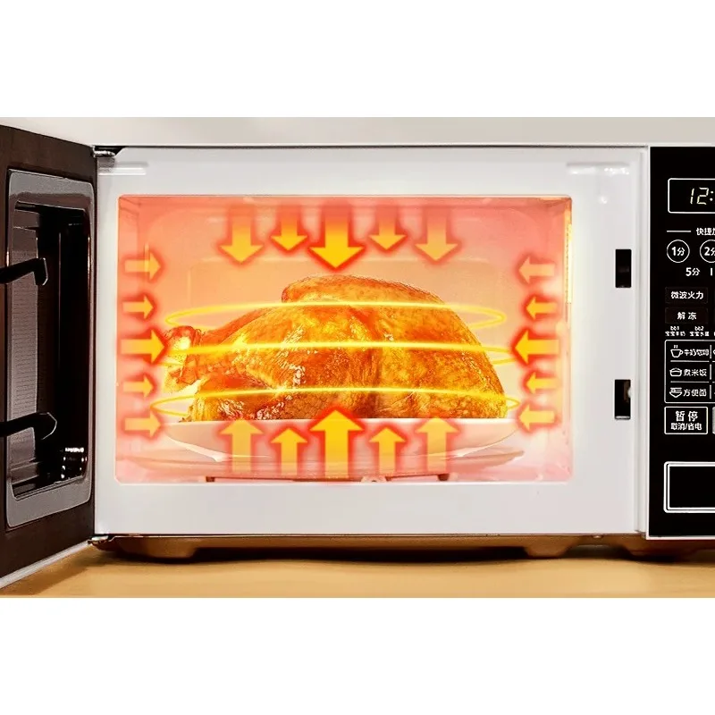 21L Smart Microwave Oven  Flatbed Turntable Automatic for Home Kitchen Countertop