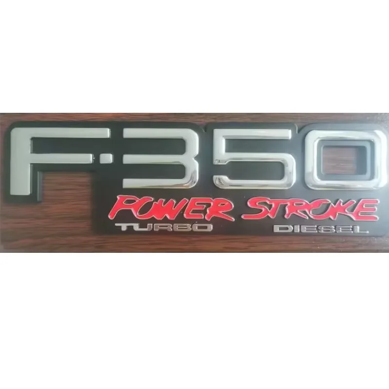 3D Logo ABS Stickers Auto Emblems Vehicle Trunk Emblemes Emblemas For F-350 F350 Power Stroke Car Badges
