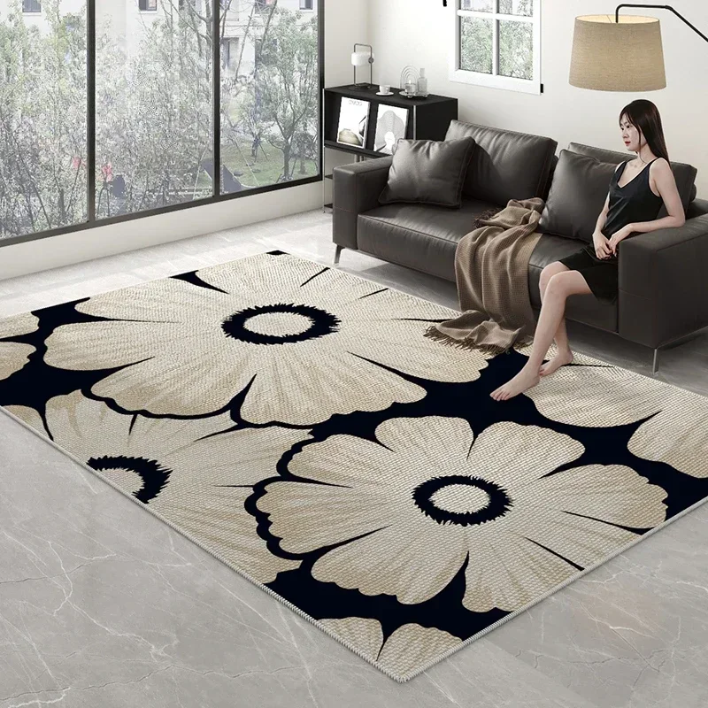 Home Abstract Living Room Carpet Interior House Luxury Cushion Carpet Fashion Cheap Mat Bedroom Tapis Salon Abstrait Furniture