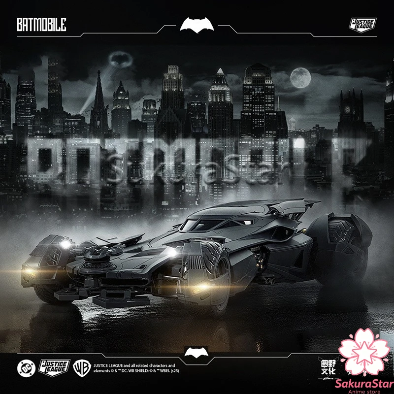【Auf Lager】Xiwanshe 1/12 Dimorphes Batmobil DC Justice League & BVS Dawn Of Justice Zusammenbaubarer Sammlermodellbausatz
