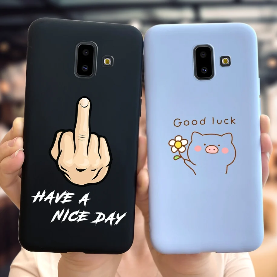 For Samsung J6 Plus Case J610 J610F Phone Cases Soft Butterfly Protector Cover For Samsung Galaxy J6 J6+ J6Plus J 6 J600F Bumper