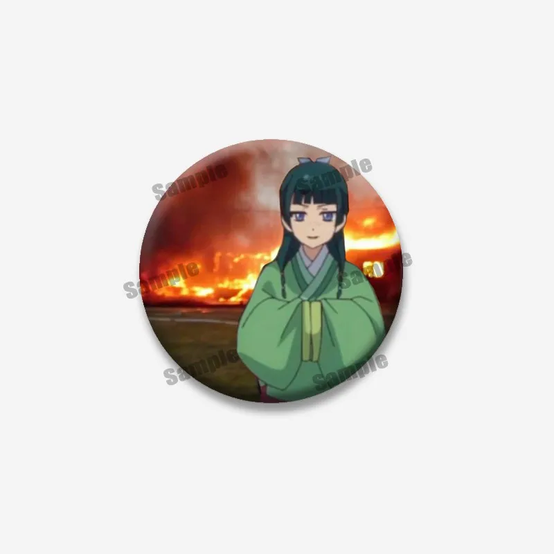 يوميات الصيدلية زر بروش لتقوم بها بنفسك حقيبة الملابس التلبيب دبوس الكرتون دور Maomao تأثيري شارة مجوهرات هدايا للأصدقاء المشجعين #4