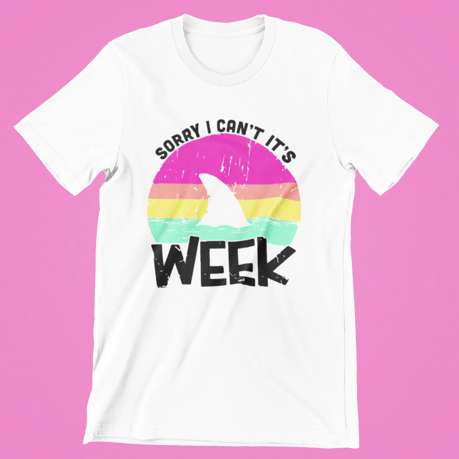 Sorry I Can't It's Shark Week Marriage Couples Women's Premium Blend T Shirt
