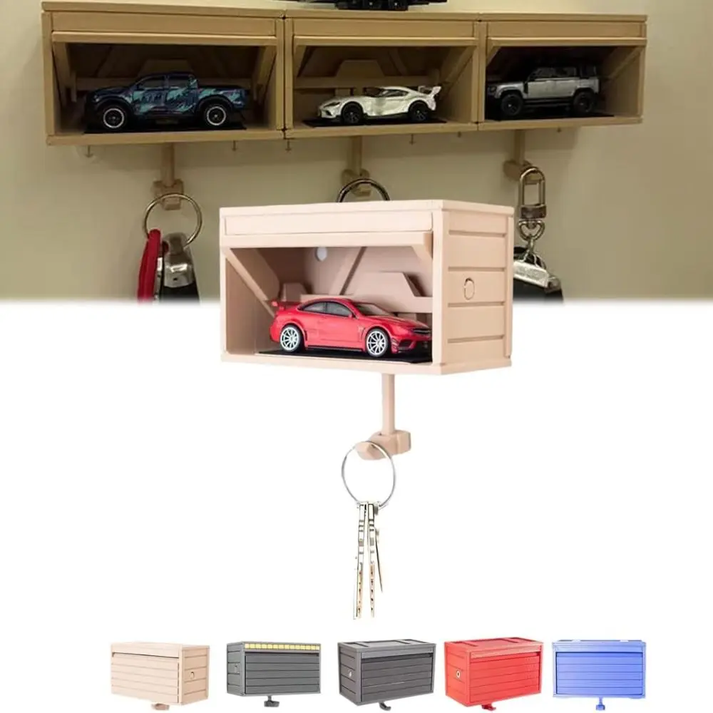 

with Opening Door Car Garage Key Holder Wall Mount with Car Garage 3D Printed Key Organizer Easy to Install Key Organizer
