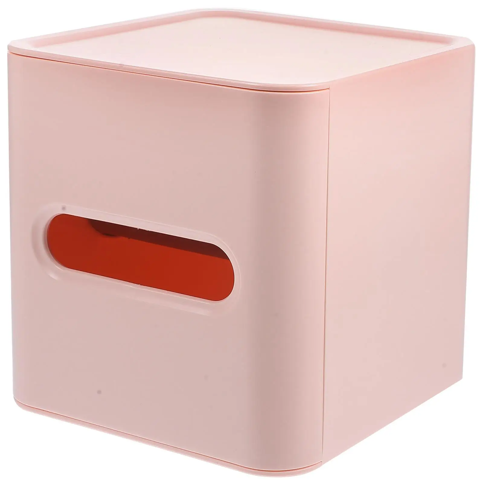 

Plastic Tissue Paper Towel Holder White Simple Square Napkin Storage Box Cube Roll Paper Box Household Kitchen Bedroom Living