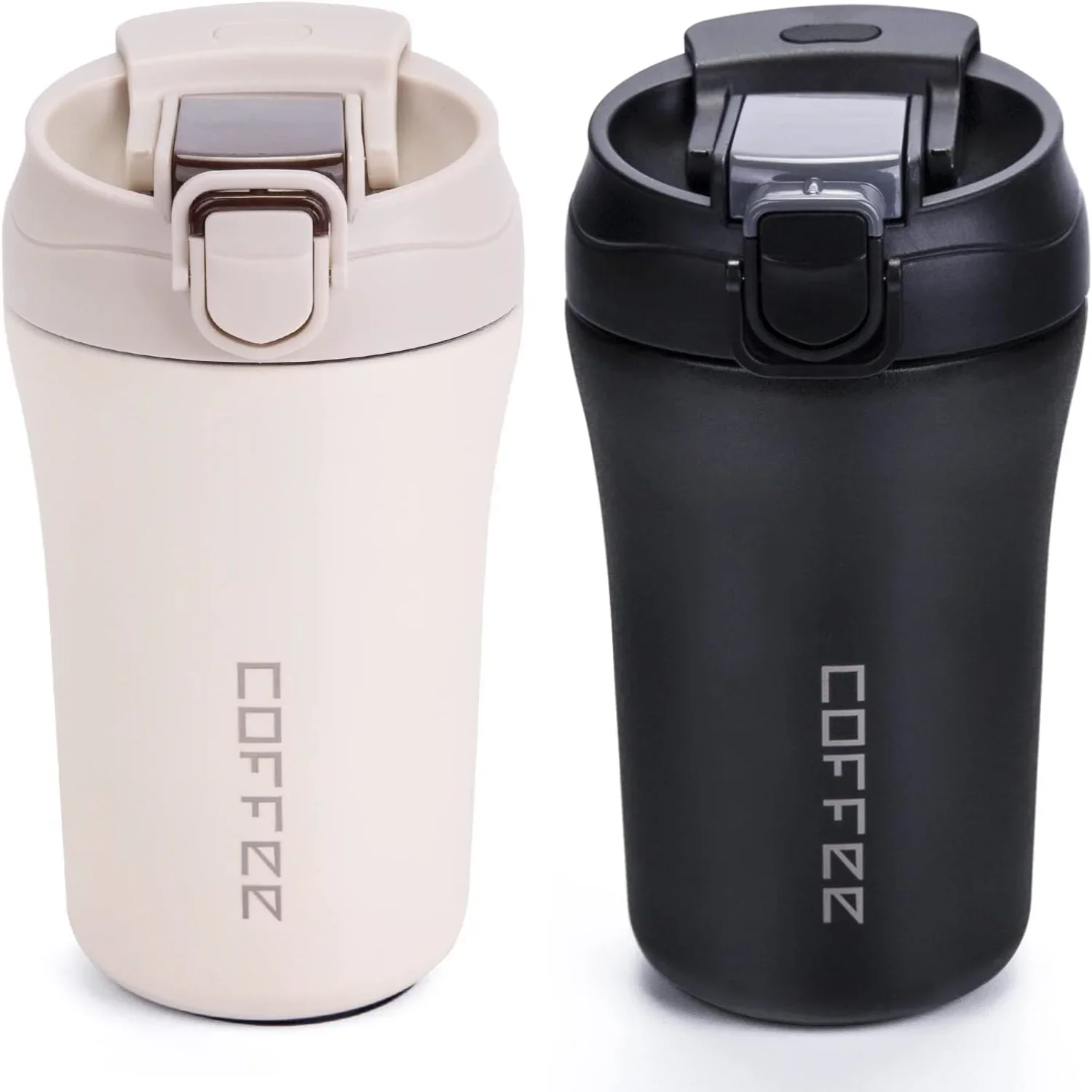 

Travel Coffee Mug Vacuum Insulated Bottle Spill Proof with Lid Straw Reusable Tumbler Keep Hot/Ice Coffee Tea Car Thermos Cup