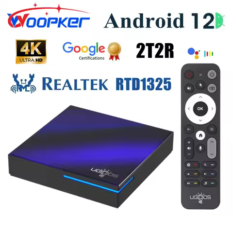 Ugoos SK2 Google TV Box Android 12 Realtek RTD1325 DDR4 4GB 32GB Wifi6 2T2R BT5.2 4K HDR10 Set Top Box Dolby vision Smart Tvbox