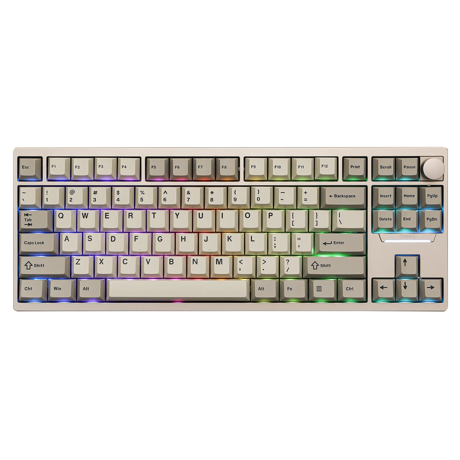 EPOMAKER P87 QMK/VIA 87% Wireless Bluetooth/2.4Ghz/USB-C Wired TKL Aluminum Mechanical Keyboard with CNC Knob/RGB Backlight