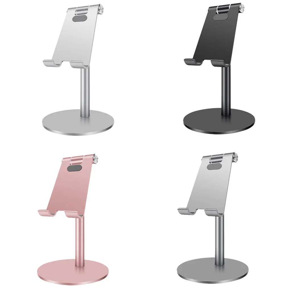 Aluminum Alloy Desk Desktop Phone Holder Cellphone Tablet Portable Adjustable Multi-Angle Desk Stand
