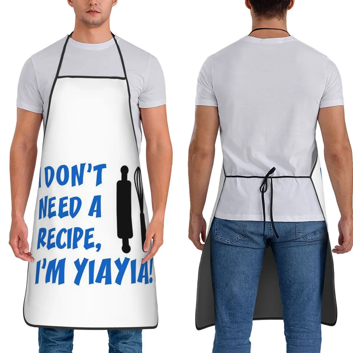 

Не нужен рецепт YiaYia, греческие фартуки для бабушки, шеф-повар, кулинария, кухня, нагрудник, кухонный сарафан для уборки для женщин и мужчин