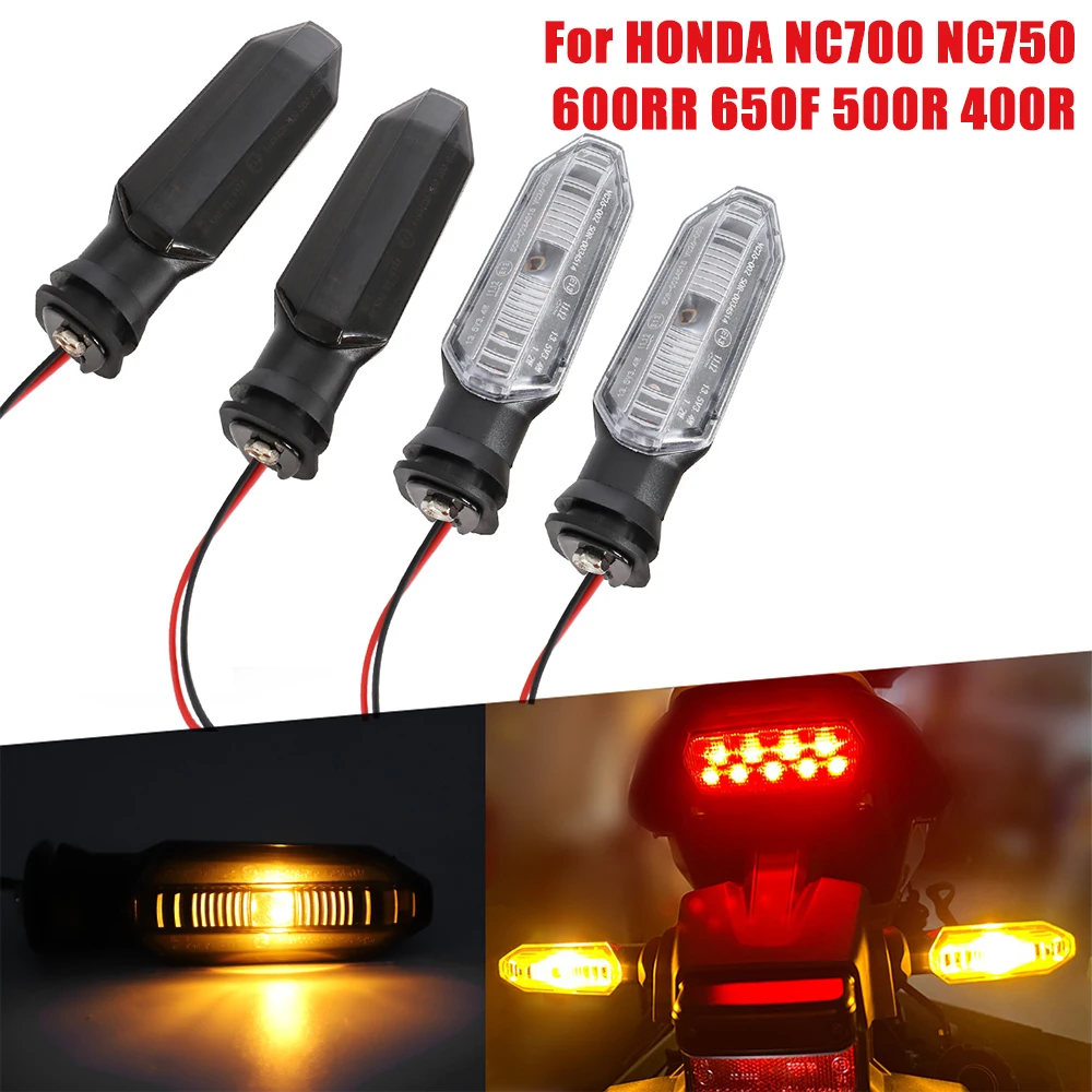 Motorcycle LED Turn Signal Light Flashing Signaling Indicator Lamp For HONDA NC700 NC750 S/X/DCT CTX700 CBR 600RR 650F 500R 400R