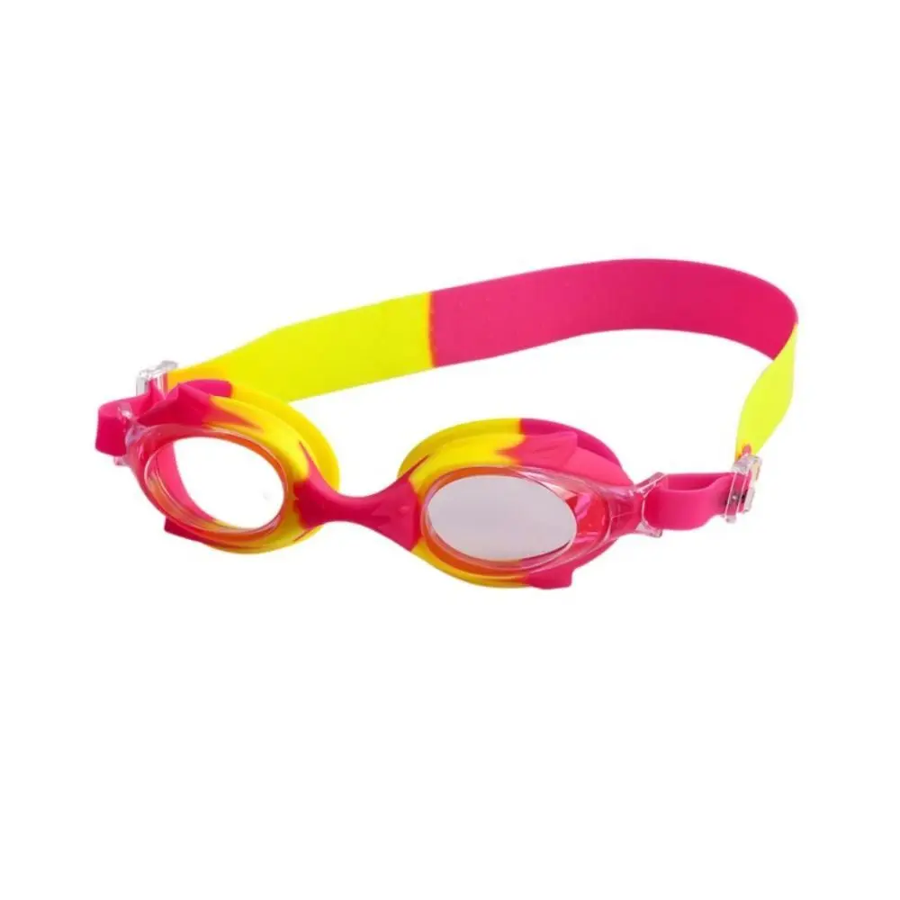 Gafas de buceo Anti-UV para niños, lentes coloridas antivaho para piscina, Material de silicona