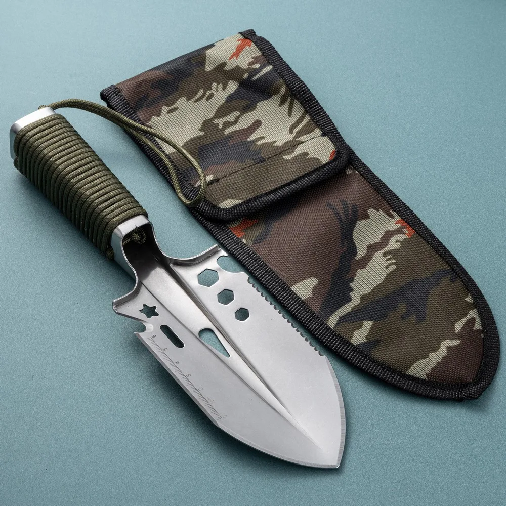 

Camouflage multi-functional engineer shovel outdoor garden stainless steel portable shovel camping survival equipment