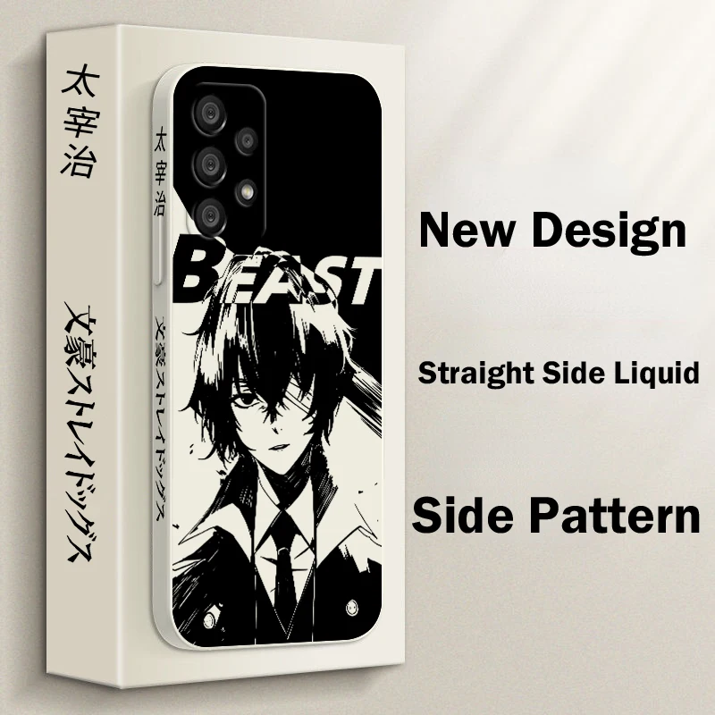 

Anime Bungo Stray Dogs Phone Case For Samsung A55 A53 A33 A52 A32 A71 A51 A21S A35 A25 5G Liquid Left Rope Funda