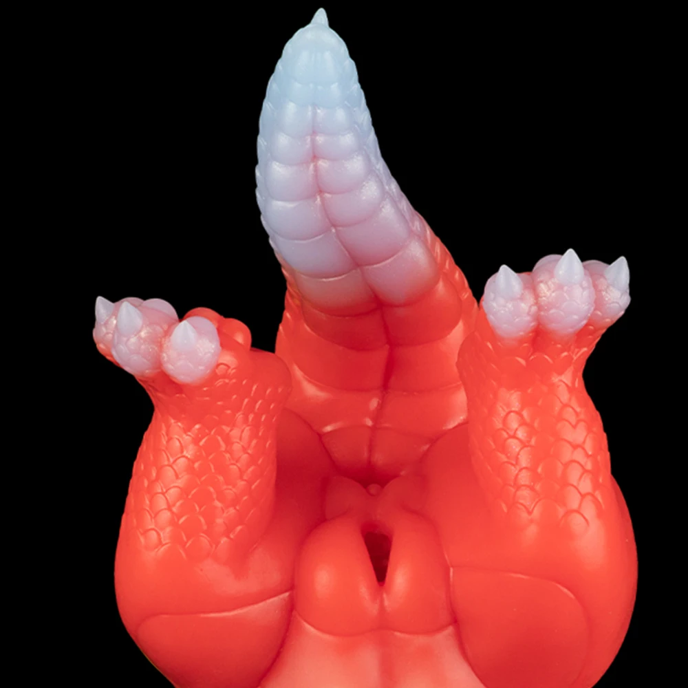 GEEBA Dual-Use Dragon-Inspired Silicone Torso Male Masturbator Silicone Pocket Pussy Men's Onahole Realistic Vagina Adult SexToy