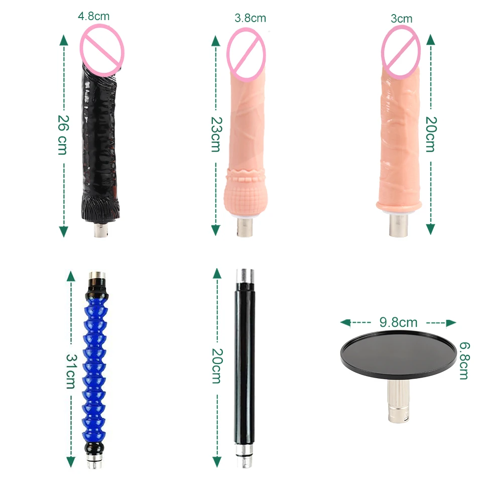 Fredorch Sex Machine 3XLR Attachment Dildo Sucker Sex Love Machine Traditional Penis Accessories For Woman and Man Sex Toy