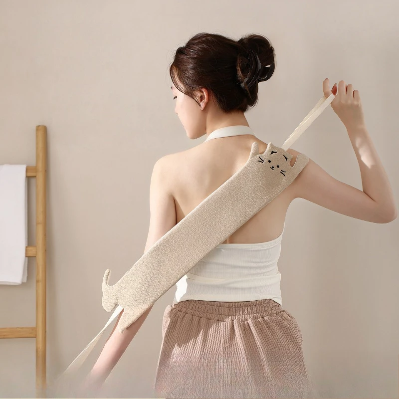 

Двустороннее длинное банное полотенце идеально подходит для отшелушивания и растиния спины во время принятия ванны.