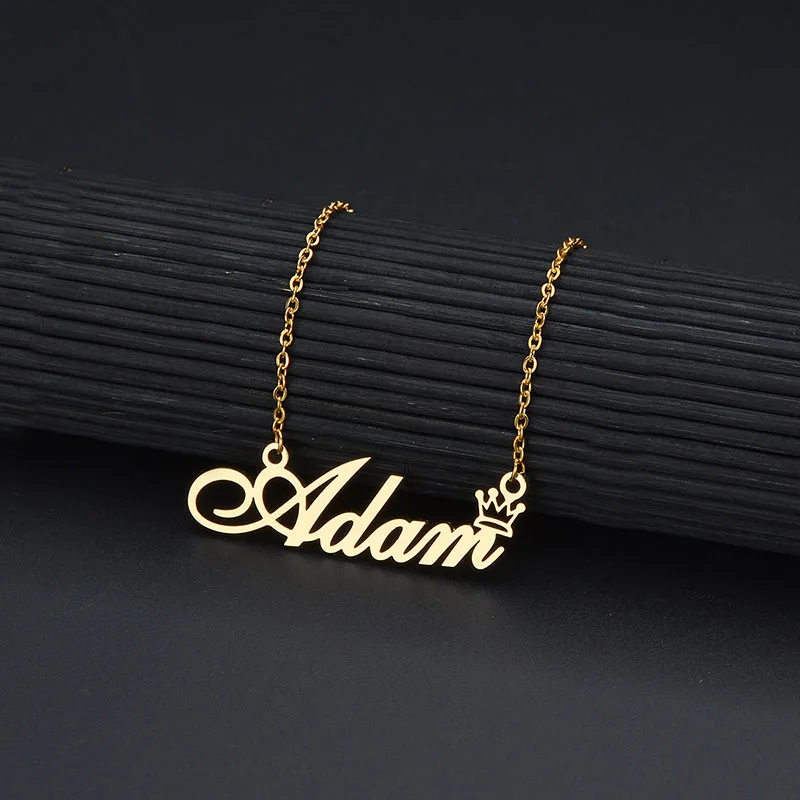 LUFFY Personalized Name Jewelry, Custom Name Necklace, Custom Word Gifts, Gold Name Necklace, Monogram Necklace, Birthday Gift