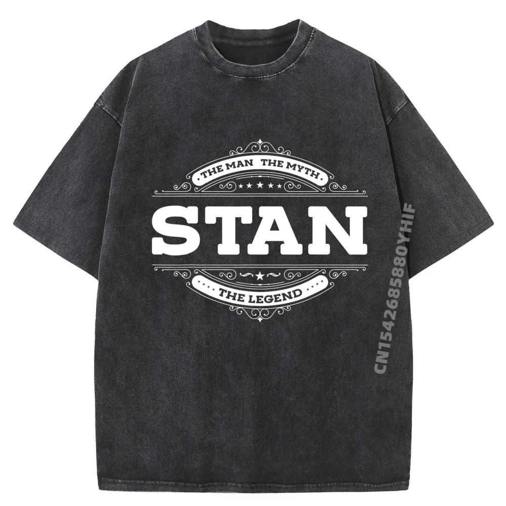 

Роскошная футболка Stan The Man The Myth The Legend Dad Grandpa, забавная рубашка, мужская хлопковая удобная стираная одежда