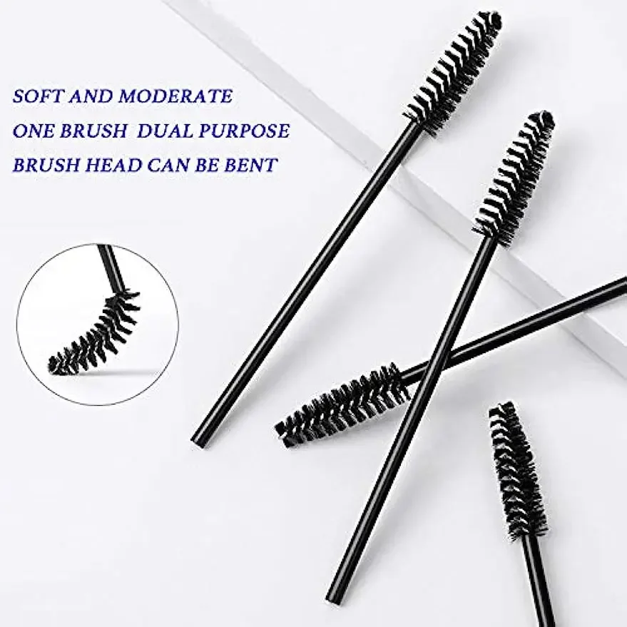 50 Stück Einweg-Wimpern-Mascara-Pinsel für Wimpernverlängerung, Augenbrauen und Make-up, Großhandel mit Make-up-Werkzeugen