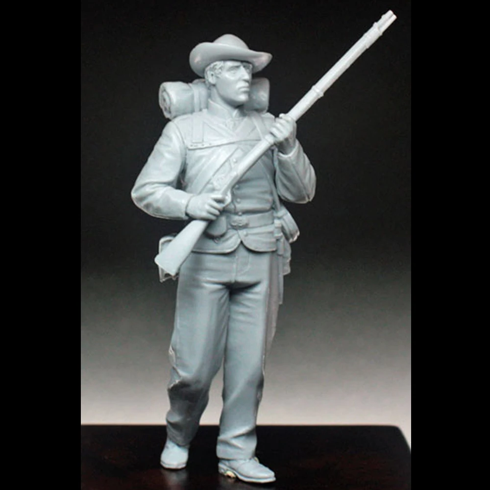 1/35 Confederate Infantry, Resin Model figure soldier, Military themes, Unassembled and unpainted kit