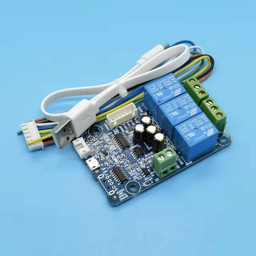 Módulo de entrada de conmutación 4DI4DO, conteo de frecuencia, conexión de comunicación USB/TTL, carga de placa base Android B63