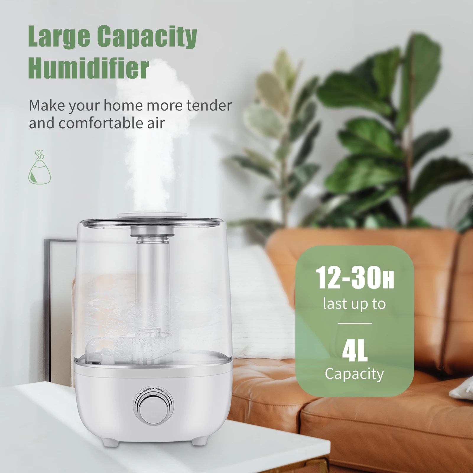 

Kbxstart Humidifier Home 100w 1.1 2.5l 36db 220v Humidifiers Diffuser Direct Selling