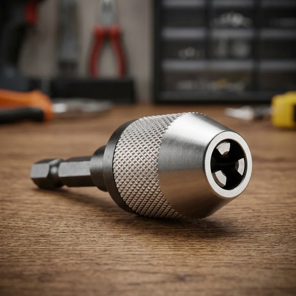 Electric Grinder for mini Drill Chuck Adapter with Hex Shank 6 35mm for Fast Drill Bit Changes Compatible with Bits up to 0 256