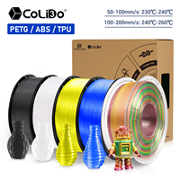 CoLiDo PETG/TPU/ABS 3D Filament 2KG 1.75mm +/-0.02MM 3D Printing Filament Neatly Wound Filament Vacuum Packing Fast Shipping EU