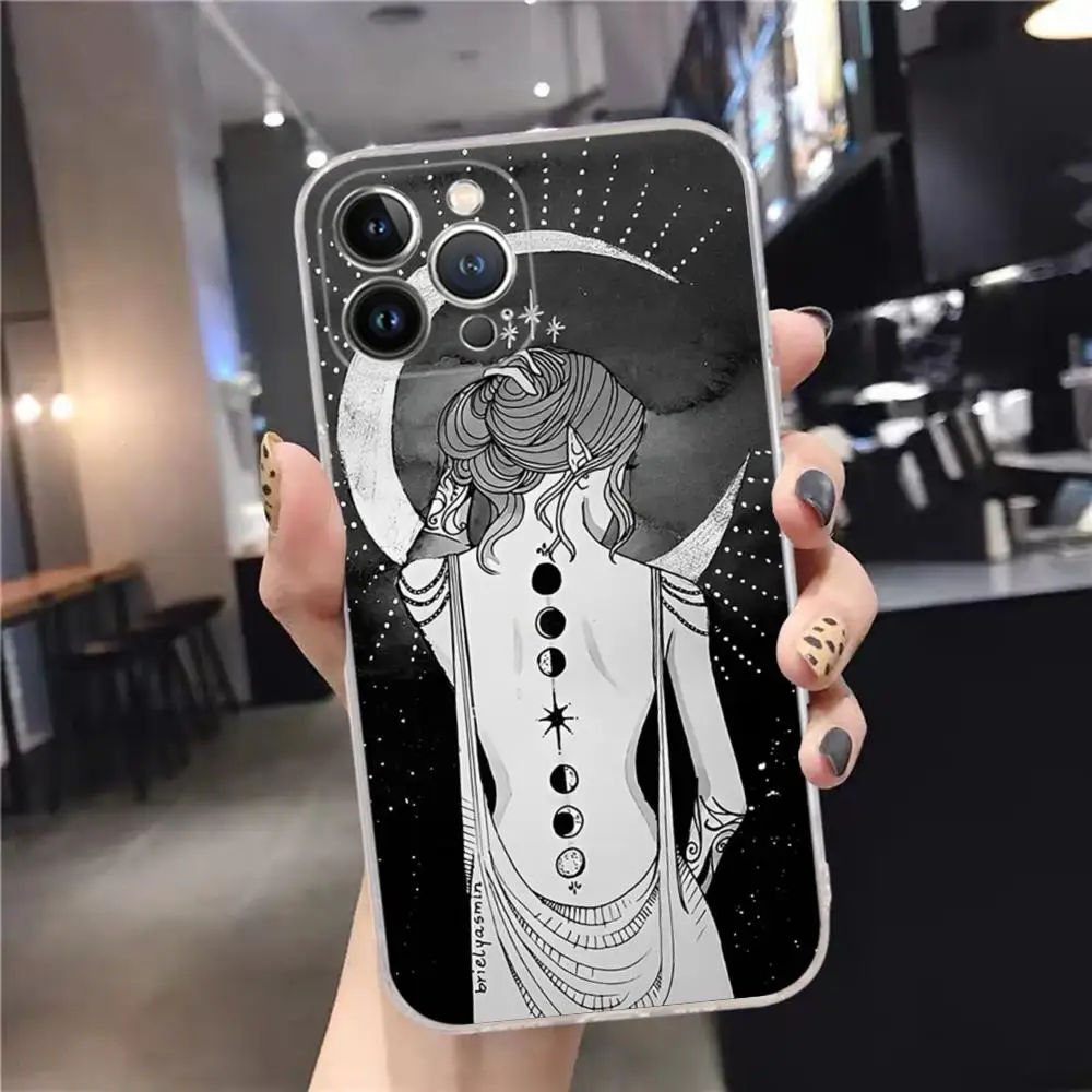 Witches Moon Mystery Phone Case For iPhone 15 14 11 12 13 Mini Pro XS Max Cover 6 7 8 Plus X XR SE 2020 Funda Shell