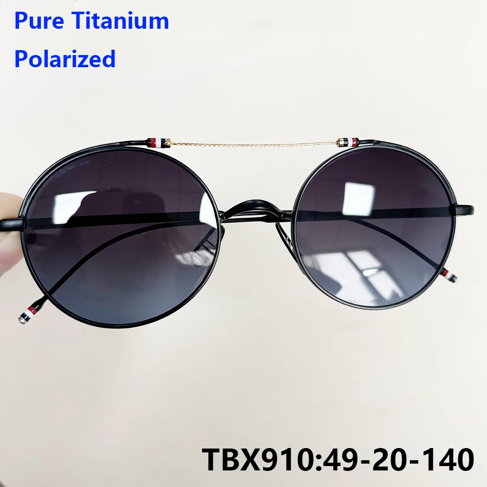 

USA Style TBX910 Pilot Polarized Sunglasses Men Women Pure Titanium Round Ultralight Double Beam Outdoor Driving Sun Eyeglasses