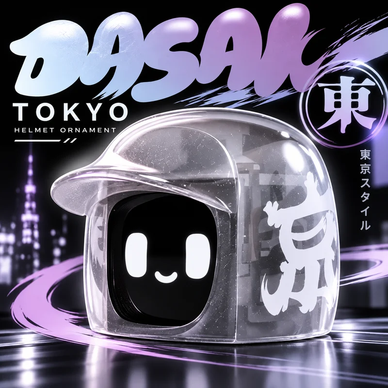 Dasai Mochi 3 Smart Robot Mini Cute Car Ornament JDM Car Interior Decoration With Expression Display For Vehicle Dashboard