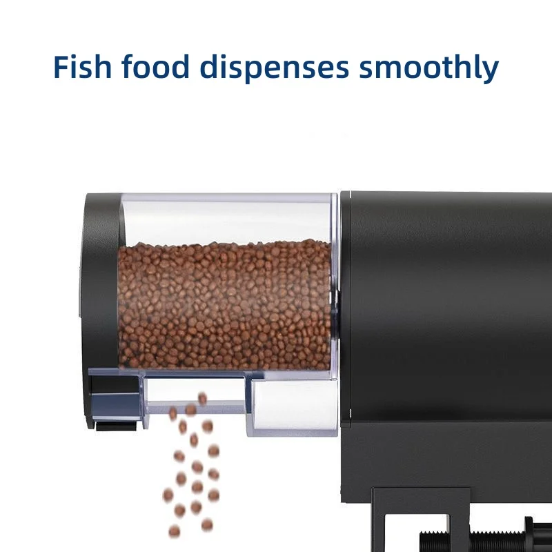 Fish Tank Automatic Feeder 100ML Food Dispenser for Aquarium Fish/Turtle All Types of Feed Programmable Timer Vacation Use
