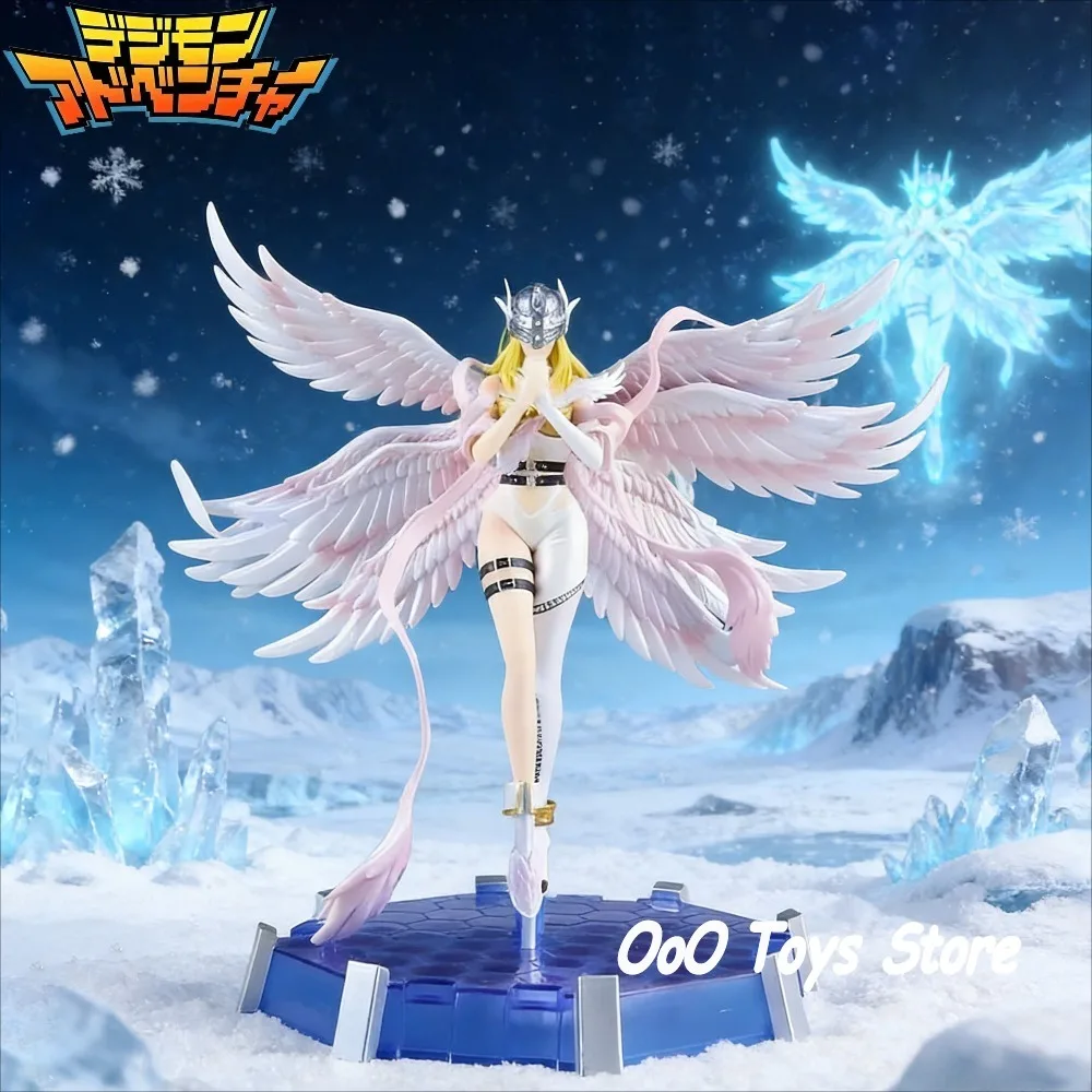 

26cm Anime Digimon Adventure Figure Angewomon Action Figures Pvc Statue Desktop Ornamen Collection Model Toys Gifts