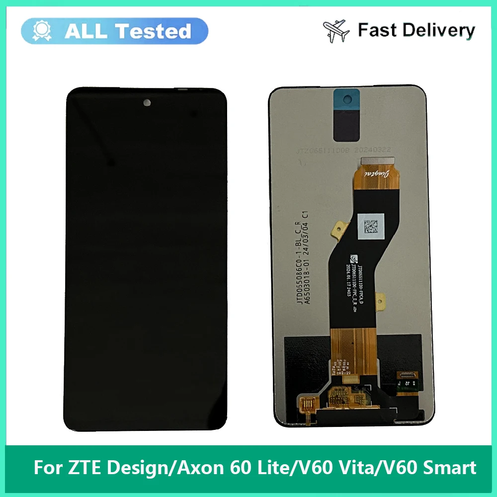 

6.6'' For ZTE Blade V60 Design LCD Display Screen Sensor Touch Panel For ZTE Blade Axon 60 Lite V60 Vita V60 Smart lcd Display