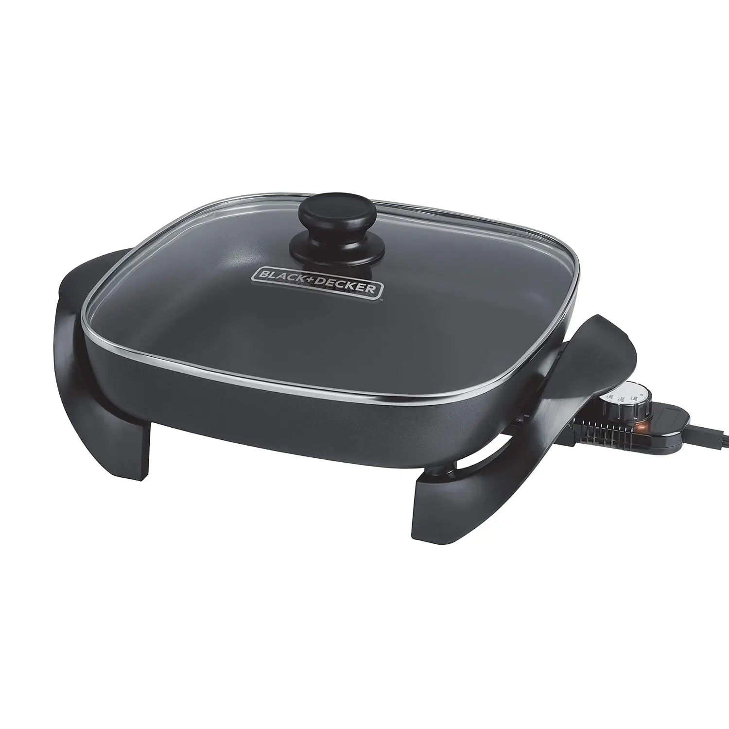 

12-Inch Electric Skillet with Temperature Control and Non-Stick Cooking Surface for Efficient Home Meals