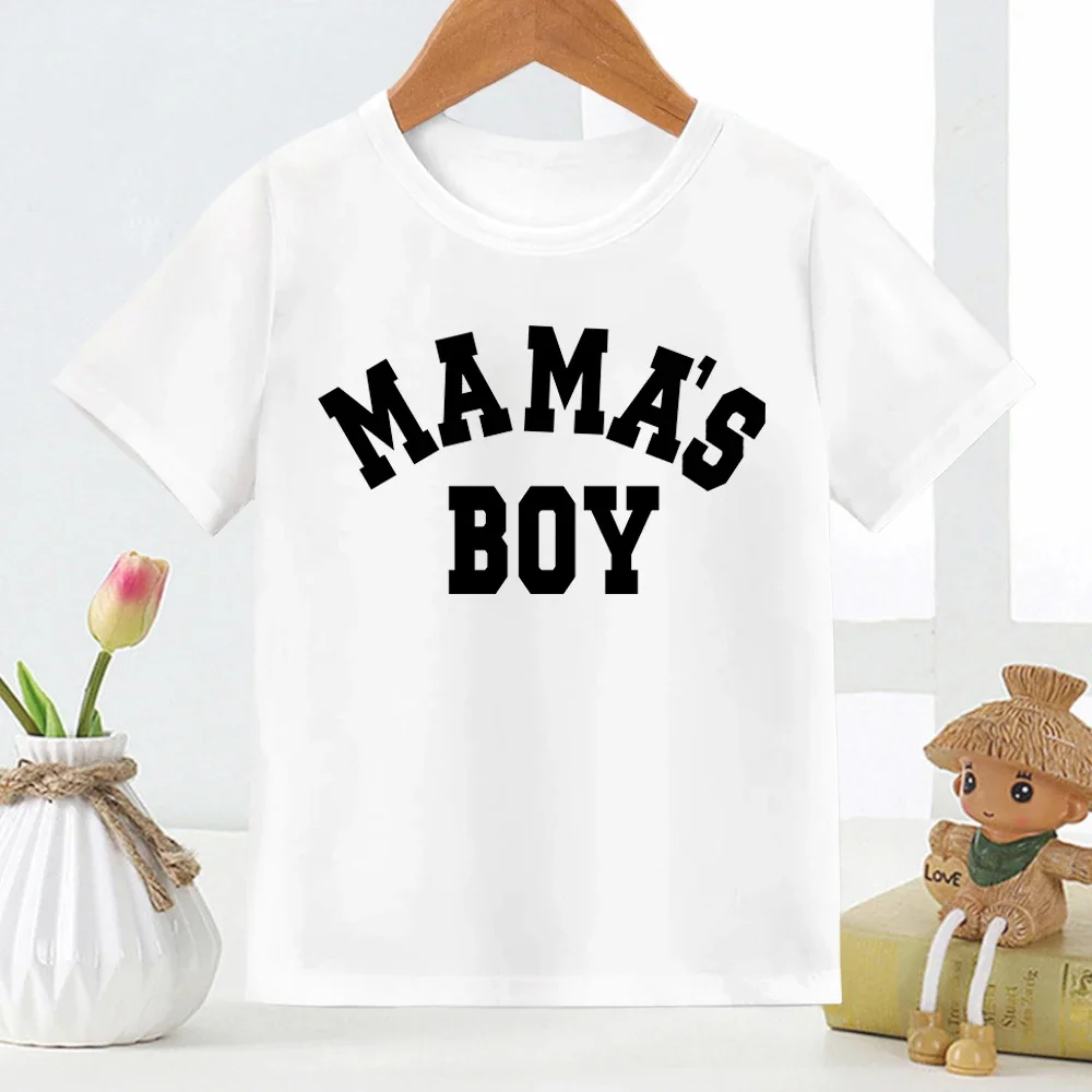 Camiseta con estampado de letras de Papa's Girl para niños y niñas, ropa rosa, ropa infantil