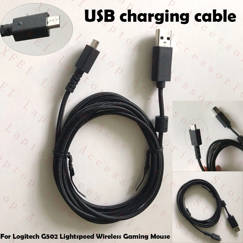 D  For Logitech G502 Lightspeed Wireless Mouse USB Charging Cable Data Line Charger view 4